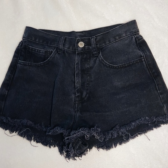 Brandy Melville Pants - John Galt Black Denim Shorts
